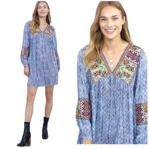Anthropologie Linne Embroidered Tunic Dress